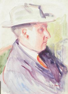 Sketch for a Portrait, c1910s. Creator: Verner Thome.