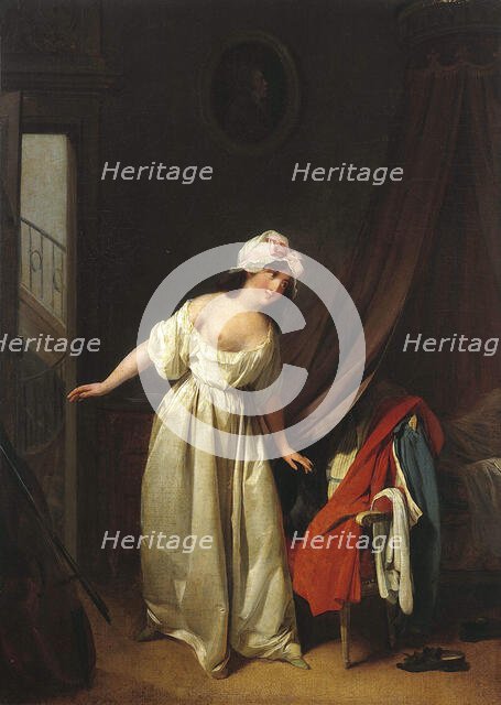 Le Doux réveil (A Sweet Awakening), 1795-1799. Creator: Boilly, Louis-Léopold (1761-1845).