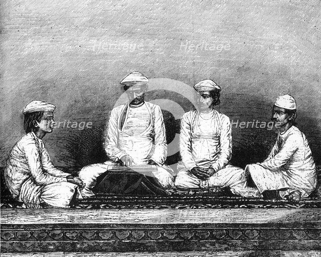 'Group of Brahmins', c1891. Creator: James Grant.