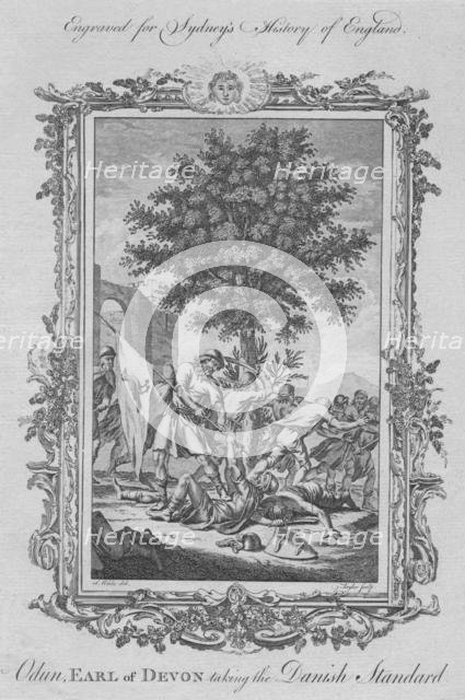 'Odun, Earl of Devon taking the Danish Standard', 1773. Creator: James Taylor.