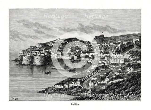 Ragusa, Sicily, Italy, 1879. Artist: Charles Barbant