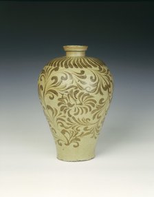 Celadon maebyong vase, Koryo dynasty, Korea, late 11th-early 12th century. Artist: Unknown