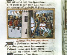 Entry of the Burgundians into Paris, 14 May 1418, (c1484). Artist: Unknown