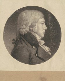 Unidentified Man, 1798-1803. Creator: Charles Balthazar Julien Févret de Saint-Mémin.
