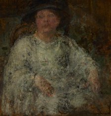 Portrait of a Lady with Glasses, 1922. Creator: Olga Boznanska.