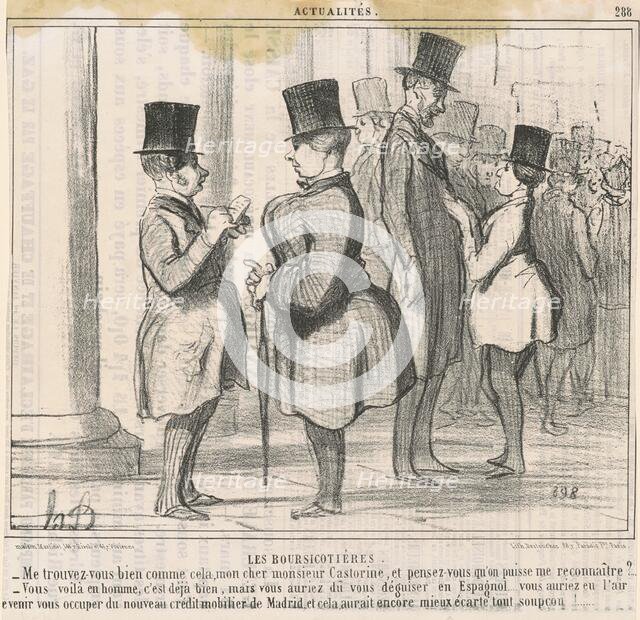 Les Boursicotières. Me trouvez-vous bien ..., 19th century. Creator: Honore Daumier.