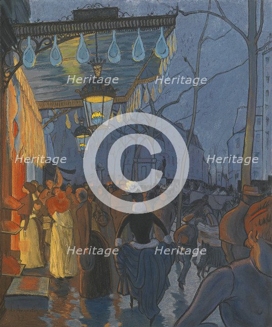 Avenue de Clichy. Five O'Clock in the Evening, 1887. Artist: Anquetin, Louis (1861-1932)