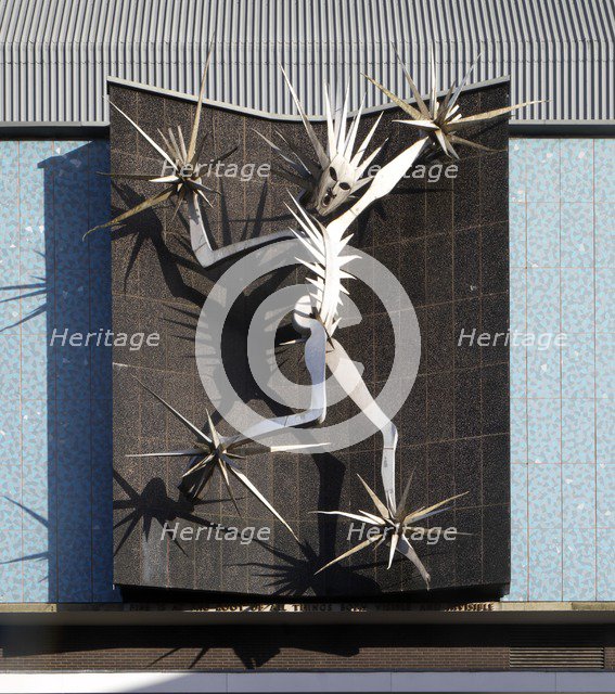 'Man of Fire', sculpture by David Wynne, Hanley, Stoke-on-Trent, Staffordshire, 2015 Artist: James O Davies.