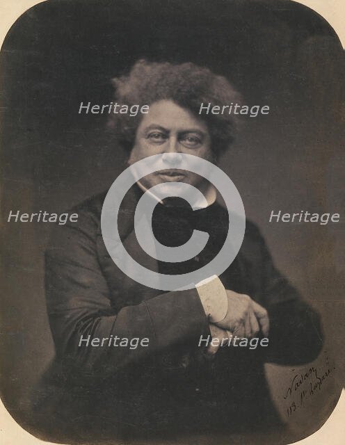 [Album Containing Photographs, Engravings, Drawings, and Publications Pertaining ..., November 1855. Creator: Nadar.