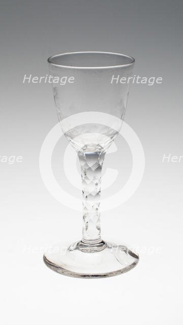 Wine Glass, England, c. 1795. Creator: Unknown.