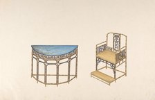 Design for Export Furniture, ca. 1800. Creator: Anon.