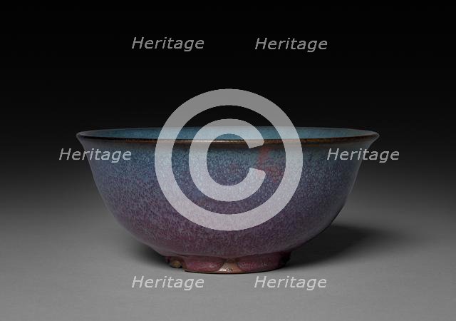Bowl: Jun ware, 14th-15th Century. Creator: Unknown.