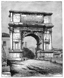 The Arch of Titus, Rome, Italy, 1882. Artist: Unknown