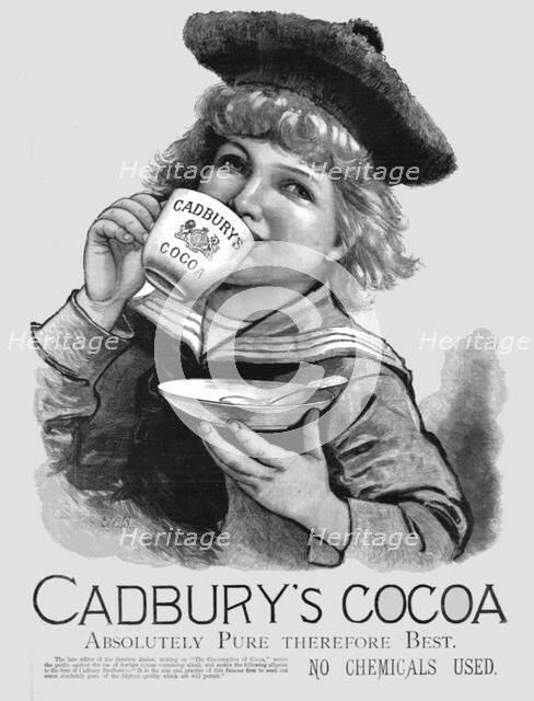 ''Cadbury's Cocoa', 1891. Creator: Unknown.