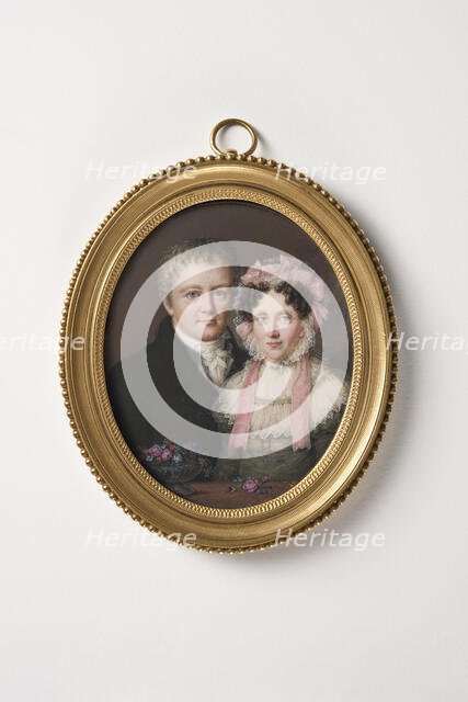 A Lady with a Gentleman, late 18th-early 19th century. Creator: Frederik Christian Camradt.