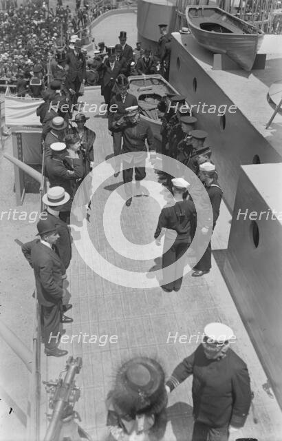 Mayor Mitchel boarding U.S.S. Recruit, 30 May 1917. Creator: Bain News Service.