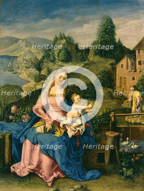 Virgin and Child in a Landscape, c1600. Creator: Unknown.