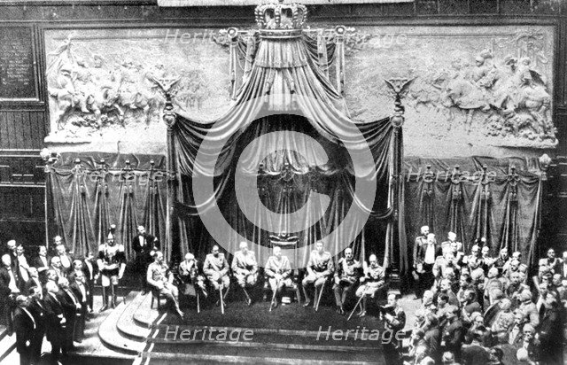 Inside the Palace of the Senate, Rome, 1926. Artist: Unknown