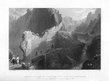 'Ruined Walls of Antioch, the Ancient Anathoth', 1841. Artist: S Lacey