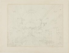 Study for The Roman Catholic Chapel, Lincoln's Inn Fields, from Microcosm of London, c. 1808. Creator: Augustus Charles Pugin.