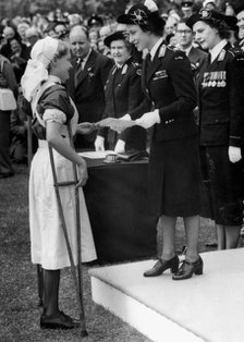 Princess Margaret meets the St John Ambulance Brigade at Hyde Park, London, 1954. Artist: Unknown