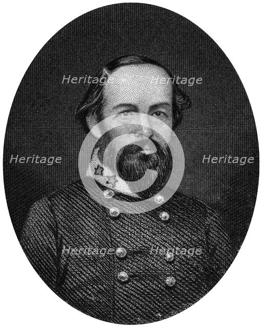 Edmund Kirby Smith, Confederate general, 1862-1867.Artist: J Rogers