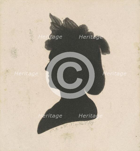 Unidentified Female Silhouette, 1797. Creator: Charles Balthazar Julien Févret de Saint-Mémin.