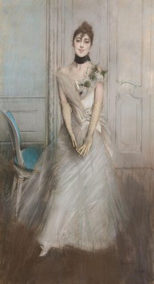 Portrait of Emiliana Concha de Ossa, 1888. Creator: Boldini; Giovanni (1842-1931).