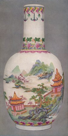'Porcelain Bottle in the Ku Yueh Hsuan Style. Ch'Ien Long Period, 1736-1796', (1928). Artist: Unknown.