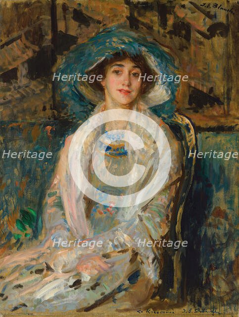 Portrait of the Ballet dancer Tamara Karsavina (1885-1978), 1928. Creator: Blanche, Jacques-Émile (1861-1942).