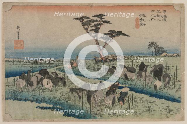 The Fifty-Three Stations of the Tokaido: Chiryu, 1833-1834. Creator: Ando Hiroshige (Japanese, 1797-1858).