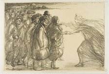 Refugees from the Meuse, 1915. Creator: Theophile Alexandre Steinlen.