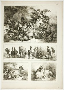 Plate 33 of 38 from Oeuvres de J. B. Huet, 1796–99. Creator: Jean Baptiste Marie Huet.