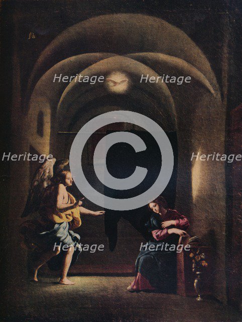 'The Annunciation', c1625-1630 (1931). Artist: Giovanni Battista Caracciolo.