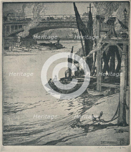 At Vauxhall, 1925. Artist: Sir Leslie Matthew Ward