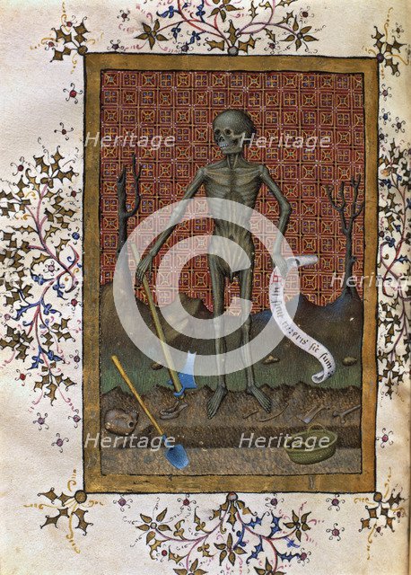  'Death', miniature in the Book of Hours of 1444, by Bernat Martorell.