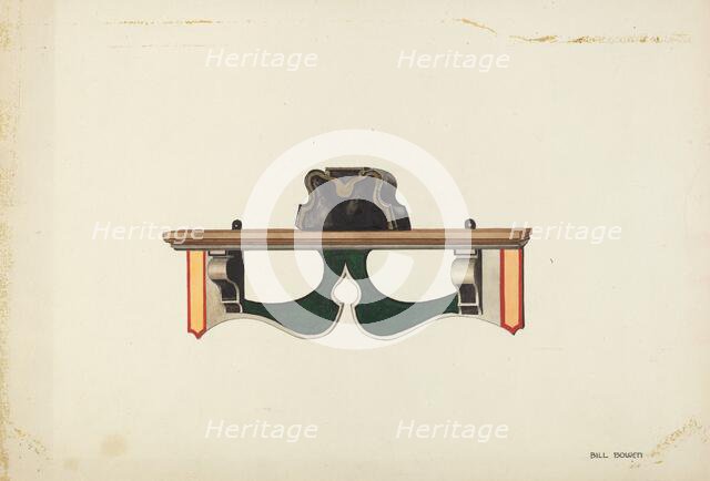 Wall Bracket, 1935/1942. Creator: Bill Bowen.