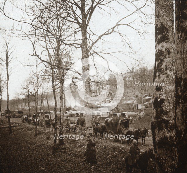 Convoy, Somme, northern France, c1914-c1918. Artist: Unknown.