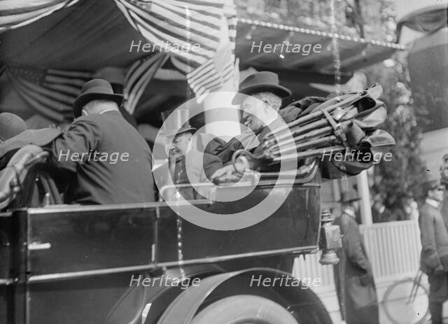 Joseph Gurney Cannon, Rep. from Illinois, Right, with Vice President Sherman, 1911. Creator: Harris & Ewing.
