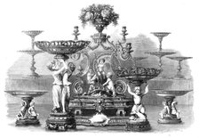 Magnificent service of silver plate and dessert service recently presented to Sir Samuel..., 1860. Creator: Smyth.
