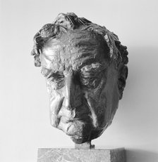 Sculpture of Vaughan Williams at the Royal Festival Hall, Lambeth, London, c1951-1952. Artist: Eric de Maré