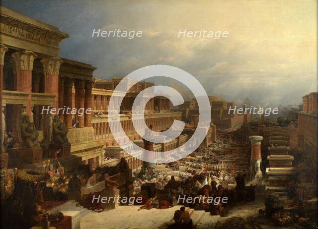 The Departure of the Israelites, 1829 Creator: David Roberts.