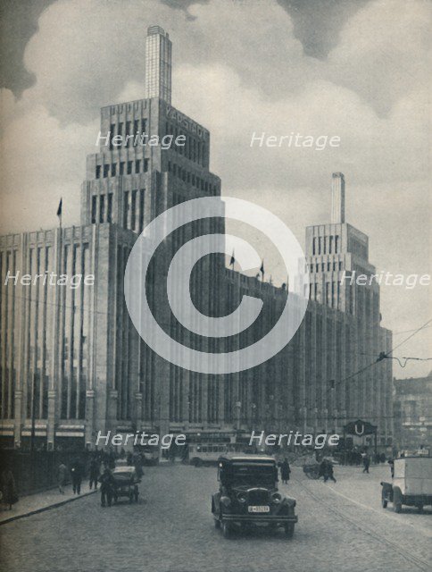 'The Tower-Flanked Mass of the Karstadthaus Built in a Working-Class District', c1935. Artist: Unknown.