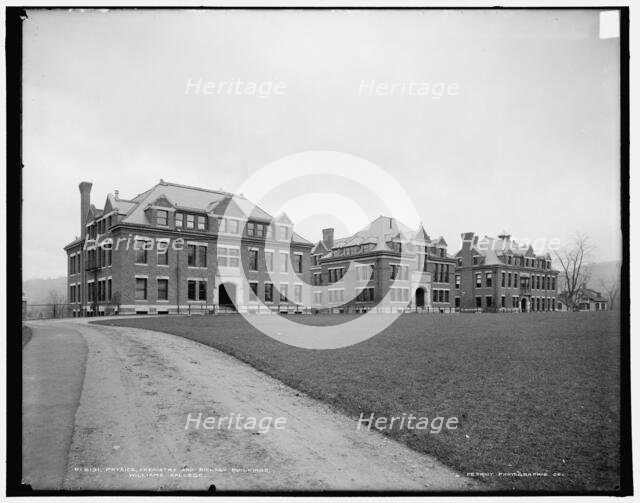 Physics, chemistry, and biology buildings, Williams College, Mass., between 1900 and 1906. Creator: Unknown.
