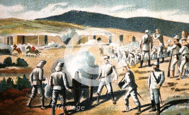 Morocco's War (1909-1913), the division of General Tovar takes control of Zelman Square, drawing …