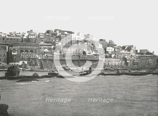 View from the sea, Jaffa, Palestine, 1895. Creator: W & S Ltd.