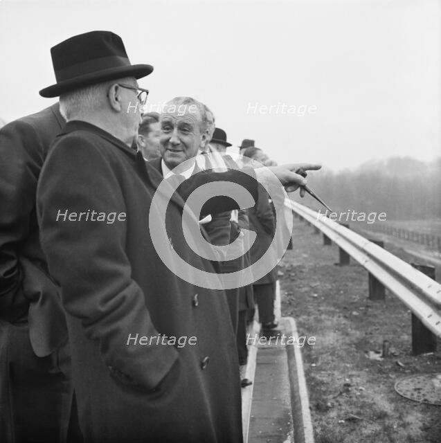 M6 Motorway, Knutsford Service Area, Knutsford, Tabley Superior, Cheshire East, 15/11/1963. Creator: John Laing plc.