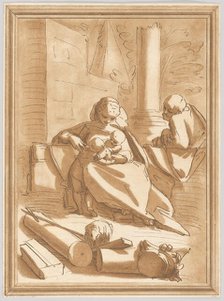 The Holy Family with the infant Saint John the Baptist, 1760-70. Creator: Andrea Scacciati.