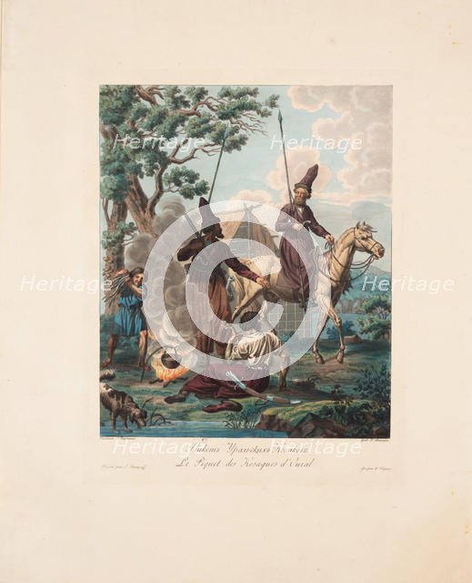 The Ural Cossacks Picket, 1812. Artist: Karneyev, Yegor  