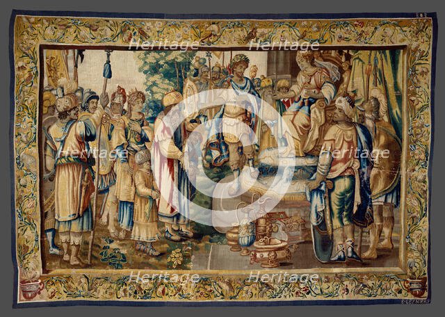 Antony Presents Artavasdes, King of the Armenians..., c. 1640. Creator: Everard Leyniers.